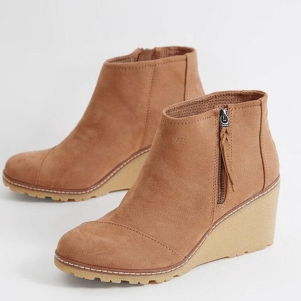 Toms Tan Ankle Boots